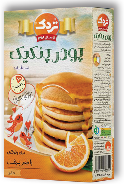 پودر پنکیک با طعم  پرتقال