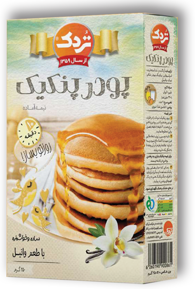پودر پنکیک با طعم وانیـل